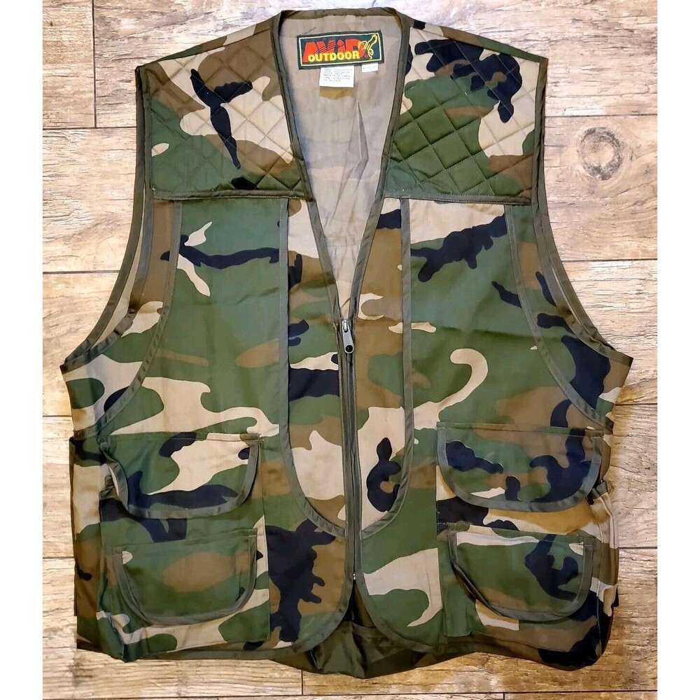 Avid Outdoor Men's Camoflauge Hunting Vest Size Large (42-44)